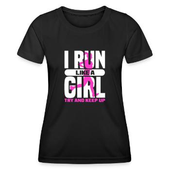 Laufen - Frauen Funktions-T-Shirt - Schwarz - Vorne - AI Model Female 172 light (172cm)