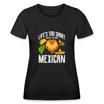 Cadeau de la nation mexicaine mexicaine - T-shirt sport Femme - noir - Devant - AI Model Female 172 light (172cm)