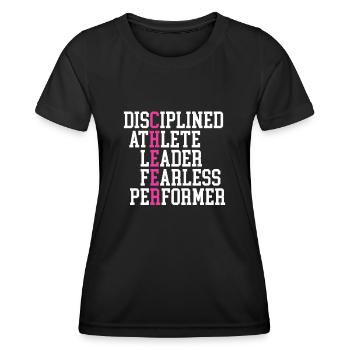 Cheerleader - T-shirt sport Femme - noir - Devant - AI Model Female 172 light (172cm)