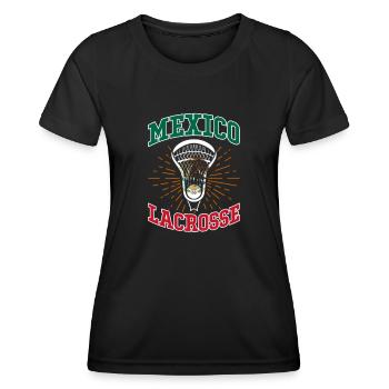 Mexico Lacrosse Mexican Mexican Gift - Women's Functional T-Shirt - black - Front - AI Model Female 172 light (172cm)