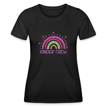 Kindergarten - Frauen Funktions-T-Shirt - Schwarz - Vorne - AI Model Female 172 light (172cm)