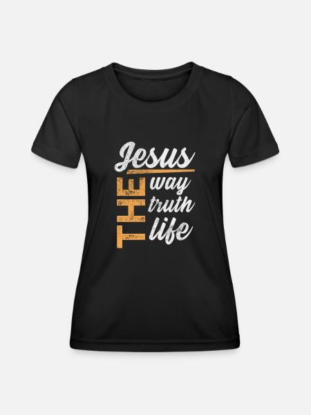 Bibel - Frauen Funktions-T-Shirt - Schwarz