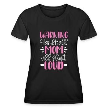 Handball - Frauen Funktions-T-Shirt - Schwarz - Vorne - AI Model Female 172 light (172cm)