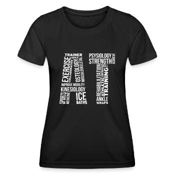 Sports Physician - Women's Functional T-Shirt - black - Front - AI Model Female 172 light (172cm)