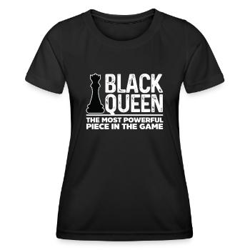 Chess Chess Board Checkmate Chess Player - Women's Functional T-Shirt - black - Front - AI Model Female 172 light (172cm)