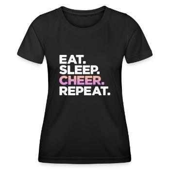 Cheerleader - T-shirt sport Femme - noir - Devant - AI Model Female 172 light (172cm)