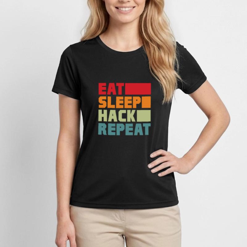 Hacker Coder Computer Hacking Cadeau T-shirt sport Femme