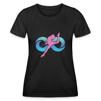 Baton Twirling - Women's Functional T-Shirt - black - Front - AI Model Female 172 light (172cm)
