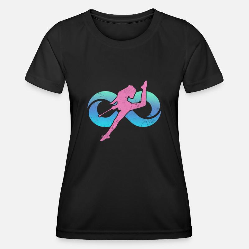 Baton Twirling - Women's Functional T-Shirt - black