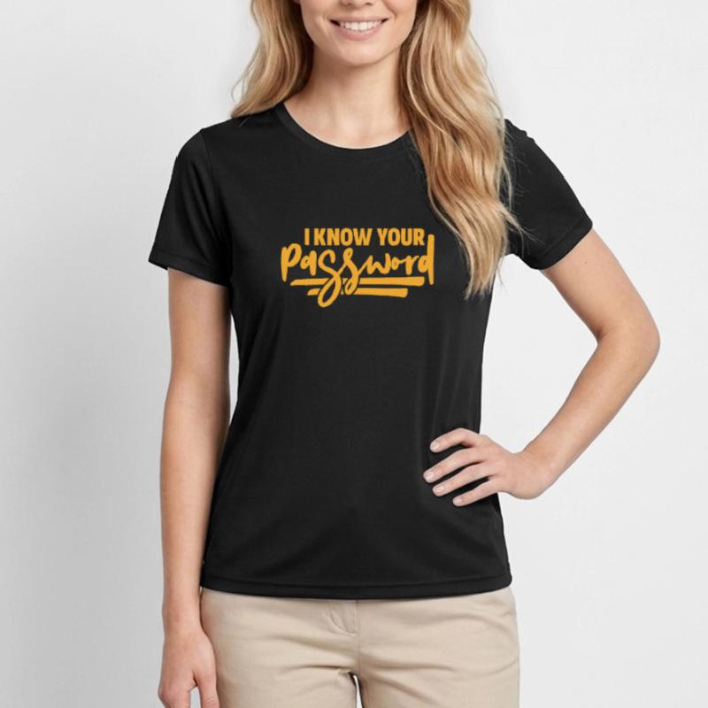 Hacker Coder Computer Hacking Cadeau T-shirt sport Femme
