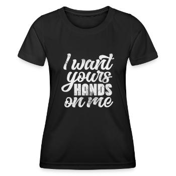 Sadomaso - T-shirt sport Femme - noir - Devant - AI Model Female 172 light (172cm)