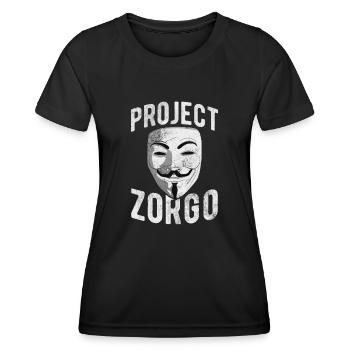 Hacker - T-shirt sport Femme - noir - Devant - AI Model Female 172 light (172cm)