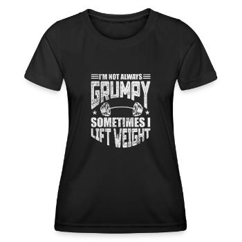Bodybuilder - Frauen Funktions-T-Shirt - Schwarz - Vorne - AI Model Female 172 light (172cm)