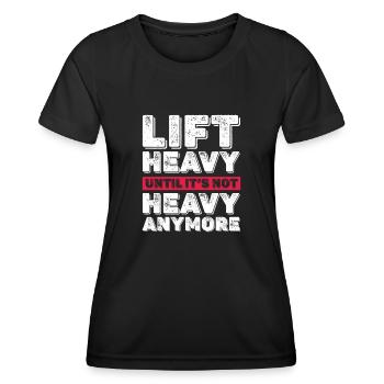 Bodybuilder Body Building Fitness Gym cadeau - T-shirt sport Femme - noir - Devant - AI Model Female 172 light (172cm)