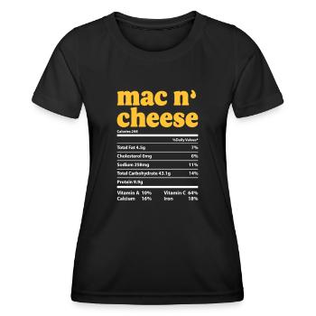 Cheese Cheesecake Food Gift - Women's Functional T-Shirt - black - Front - AI Model Female 172 light (172cm)