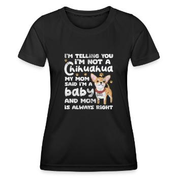 Chihuahua - Frauen Funktions-T-Shirt - Schwarz - Vorne - AI Model Female 172 light (172cm)