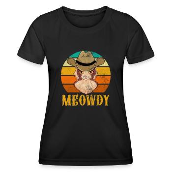 Cowboy - Frauen Funktions-T-Shirt - Schwarz - Vorne - AI Model Female 172 light (172cm)