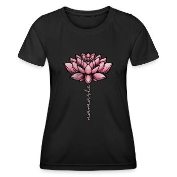 Meditation - Frauen Funktions-T-Shirt - Schwarz - Vorne - AI Model Female 172 light (172cm)