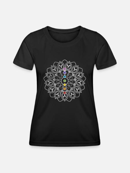 Meditation - Frauen Funktions-T-Shirt - Schwarz