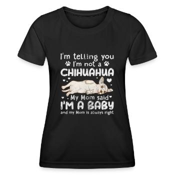 Chihuahua - Women's Functional T-Shirt - black - Front - AI Model Female 172 light (172cm)