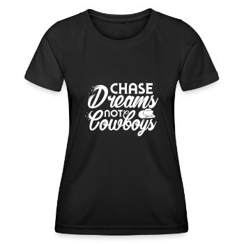 Cowboy Cowboy Boots Western Gift - Women's Functional T-Shirt - black - Front - AI Model Female 172 light (172cm)