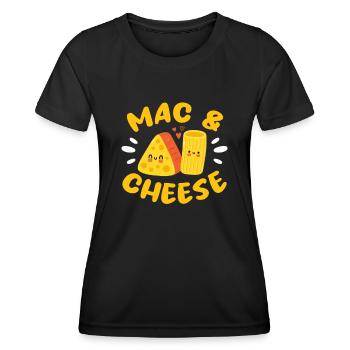 Cheese Cheesecake Food Gift - Women's Functional T-Shirt - black - Front - AI Model Female 172 light (172cm)