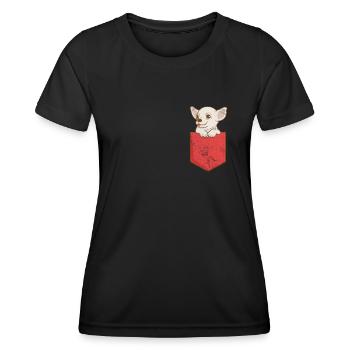 Chihuahua - Women's Functional T-Shirt - black - Front - AI Model Female 172 light (172cm)
