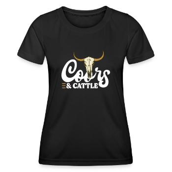Cowboy Cowboy Boots Western Gift - Women's Functional T-Shirt - black - Front - AI Model Female 172 light (172cm)
