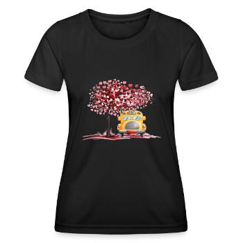 Chauffeur de bus Chauffeur de bus Bus Schuhlbus cadeau - T-shirt sport Femme - noir - Devant - AI Model Female 172 light (172cm)