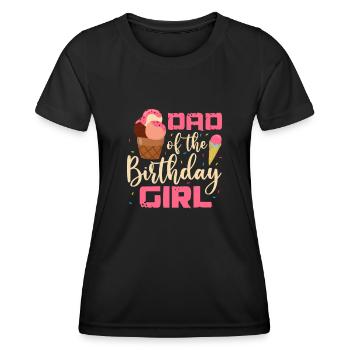 Eiscreme Eis Eiskrem Ice Cream Sommer Geschenk - Frauen Funktions-T-Shirt - Schwarz - Vorne - AI Model Female 172 light (172cm)