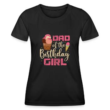 Eiscreme - Frauen Funktions-T-Shirt - Schwarz - Vorne - AI Model Female 172 light (172cm)