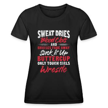 Wrestling - Frauen Funktions-T-Shirt - Schwarz - Vorne - AI Model Female 172 light (172cm)