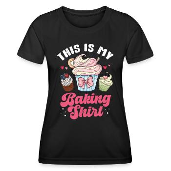 Cupcake - Frauen Funktions-T-Shirt - Schwarz - Vorne - AI Model Female 172 light (172cm)