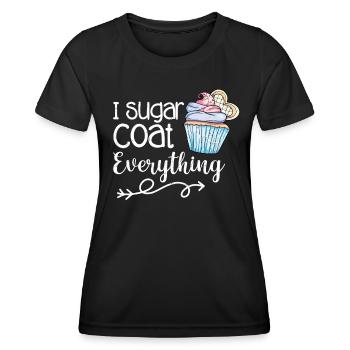 Cupcake - Frauen Funktions-T-Shirt - Schwarz - Vorne - AI Model Female 172 light (172cm)