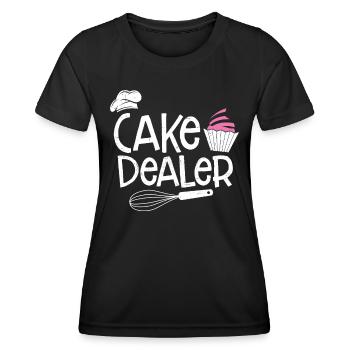 Cupcake - T-shirt sport Femme - noir - Devant - AI Model Female 172 light (172cm)