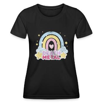 Death metal (death metal) - T-shirt sport Femme - noir - Devant - AI Model Female 172 light (172cm)