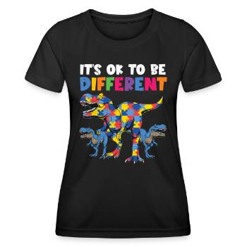 Autismus - Frauen Funktions-T-Shirt - Schwarz - Vorne - AI Model Female 172 light (172cm)