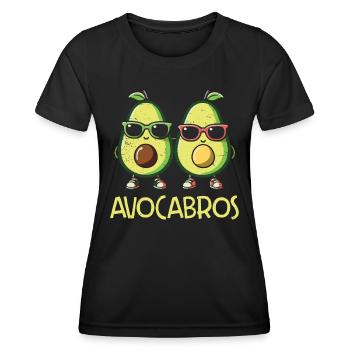 Avocado - Frauen Funktions-T-Shirt - Schwarz - Vorne - AI Model Female 172 light (172cm)