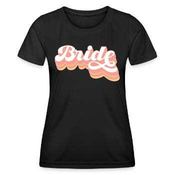 Junggesellin Jungesellinnenabschied Braut - Frauen Funktions-T-Shirt - Schwarz - Vorne - AI Model Female 172 light (172cm)