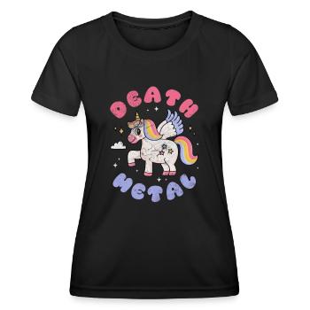 Death metal (death metal) - T-shirt sport Femme - noir - Devant - AI Model Female 172 light (172cm)