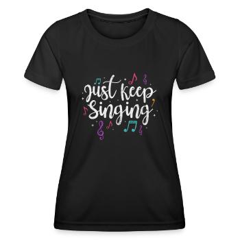 Singer - Women's Functional T-Shirt - black - Front - AI Model Female 172 light (172cm)