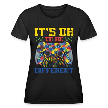 Autismus - Frauen Funktions-T-Shirt - Schwarz - Vorne - AI Model Female 172 light (172cm)