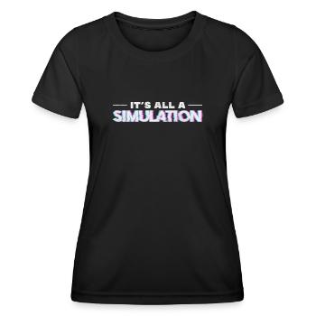 Conspiration - T-shirt sport Femme - noir - Devant - AI Model Female 172 light (172cm)