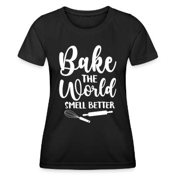Baker Bakery Bakery Baking Gift - Women's Functional T-Shirt - black - Front - AI Model Female 172 light (172cm)