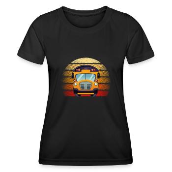 Chauffeur de bus Chauffeur de bus Bus Schuhlbus cadeau - T-shirt sport Femme - noir - Devant - AI Model Female 172 light (172cm)