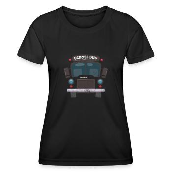 Busfahrer - Frauen Funktions-T-Shirt - Schwarz - Vorne - AI Model Female 172 light (172cm)