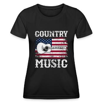 Country - Women's Functional T-Shirt - black - Front - AI Model Female 172 light (172cm)