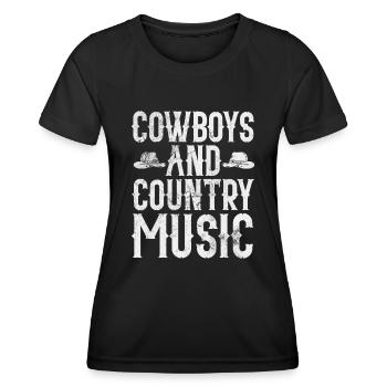 Country - Women's Functional T-Shirt - black - Front - AI Model Female 172 light (172cm)