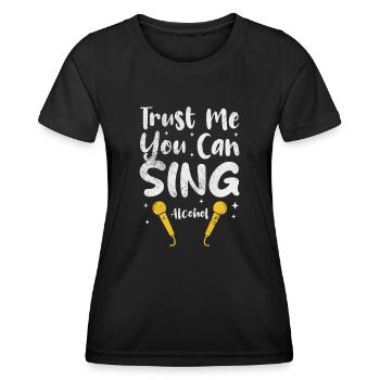 Singer - Women's Functional T-Shirt - black - Front - AI Model Female 172 light (172cm)
