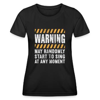 Singer - Women's Functional T-Shirt - black - Front - AI Model Female 172 light (172cm)